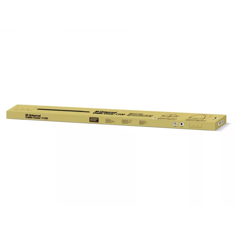 Canaleta para cables Multibrackets M SS negra 75 mm de ancho - 1600 mm de largo