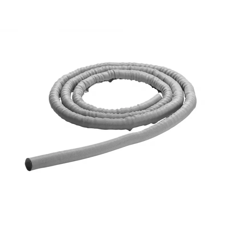 Funda para cables Multibrackets M Universal autoenrollable 19 mm plata 25 m, poliéster, -50–150 °C