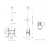 Soporte de techo Multibrackets M Public Medium Back to Back negro 3000