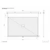 Pantalla de proyección manual Multibrackets M 16:10 232,6x145,4, 108
