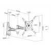 Soporte Multibrackets M VESA Flexarm 360 III blanco 15 kg 15-32