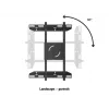 Soporte de suelo para pantalla única MULTIBRACKETS M Public — negro, soporta hasta 60 kg, VESA 200x200–800x400