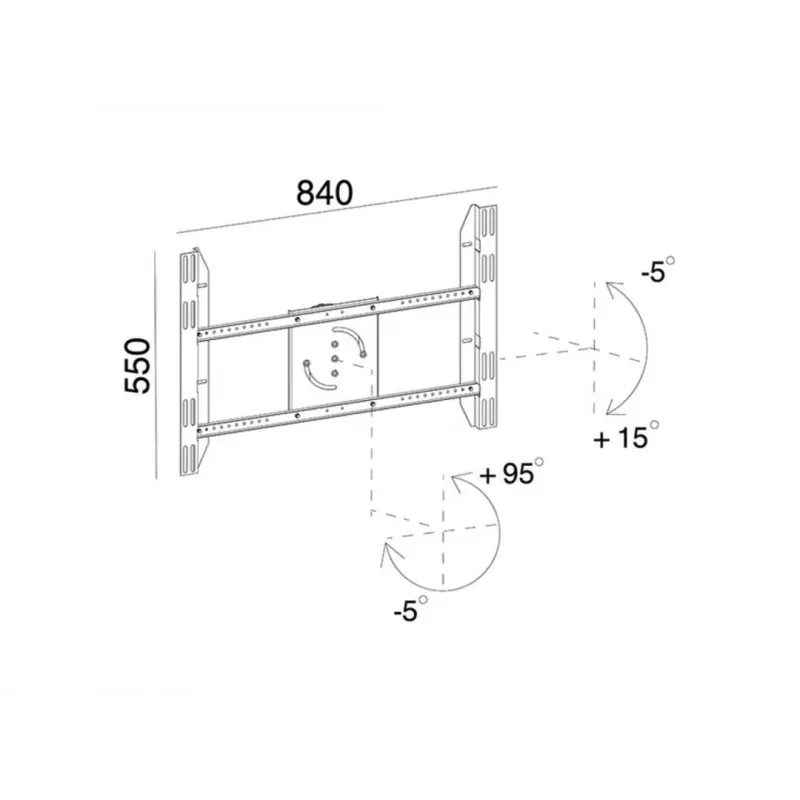 Soporte de suelo para pantalla única MULTIBRACKETS M Public — negro, soporta hasta 60 kg, VESA 200x200–800x400