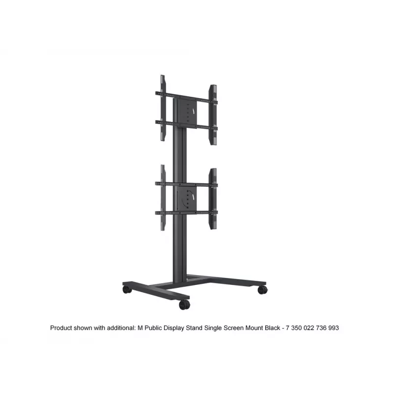 Soporte de suelo para pantalla única MULTIBRACKETS M Public — negro, soporta hasta 60 kg, VESA 200x200–800x400