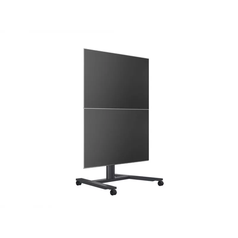 Soporte de suelo para pantalla única MULTIBRACKETS M Public — negro, soporta hasta 60 kg, VESA 200x200–800x400