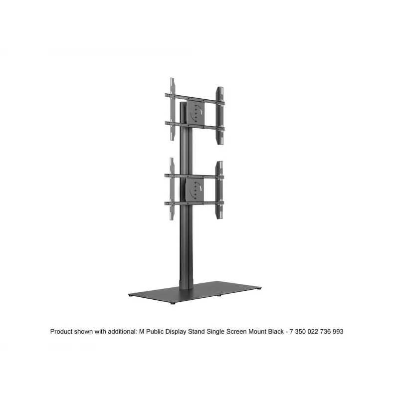 Soporte de suelo para pantalla única MULTIBRACKETS M Public — negro, soporta hasta 60 kg, VESA 200x200–800x400