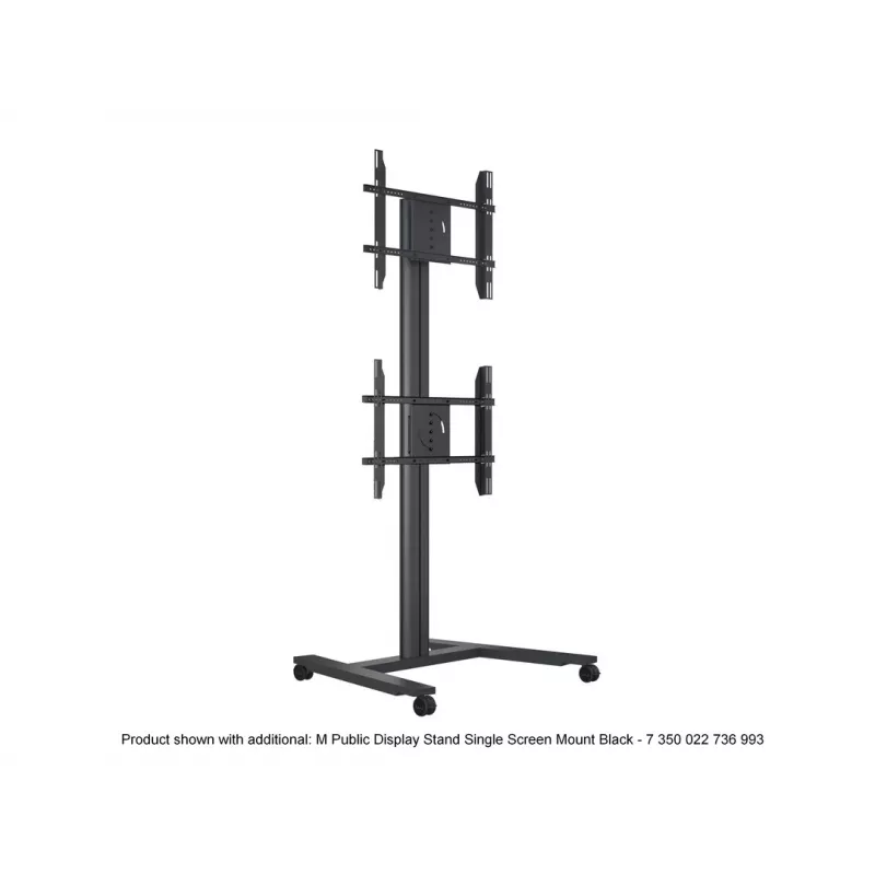 Soporte de suelo para pantalla única MULTIBRACKETS M Public — negro, soporta hasta 60 kg, VESA 200x200–800x400