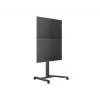 Soporte de suelo para pantalla única MULTIBRACKETS M Public — negro, soporta hasta 60 kg, VESA 200x200–800x400