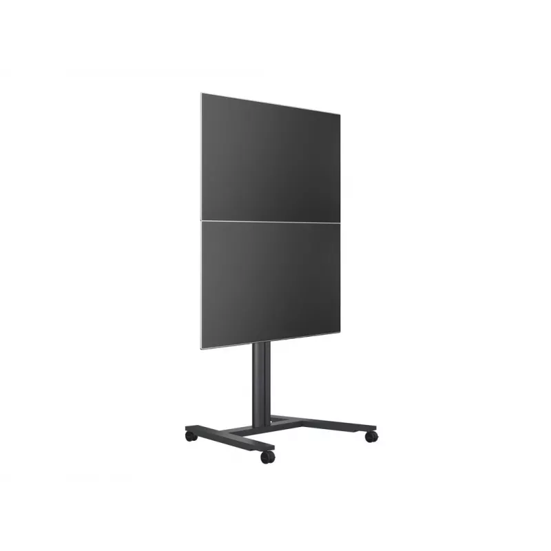 Soporte de suelo para pantalla única MULTIBRACKETS M Public — negro, soporta hasta 60 kg, VESA 200x200–800x400