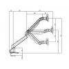 Brazo con elevación por gas Multibrackets M VESA Gas Lift Arm Single negro