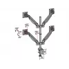Brazo con elevación por gas Multibrackets M VESA Gas Lift Arm Quad negro 40 kg 15-32