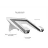 Soporte para portátil Multibrackets M brazo con elevación por gas plata