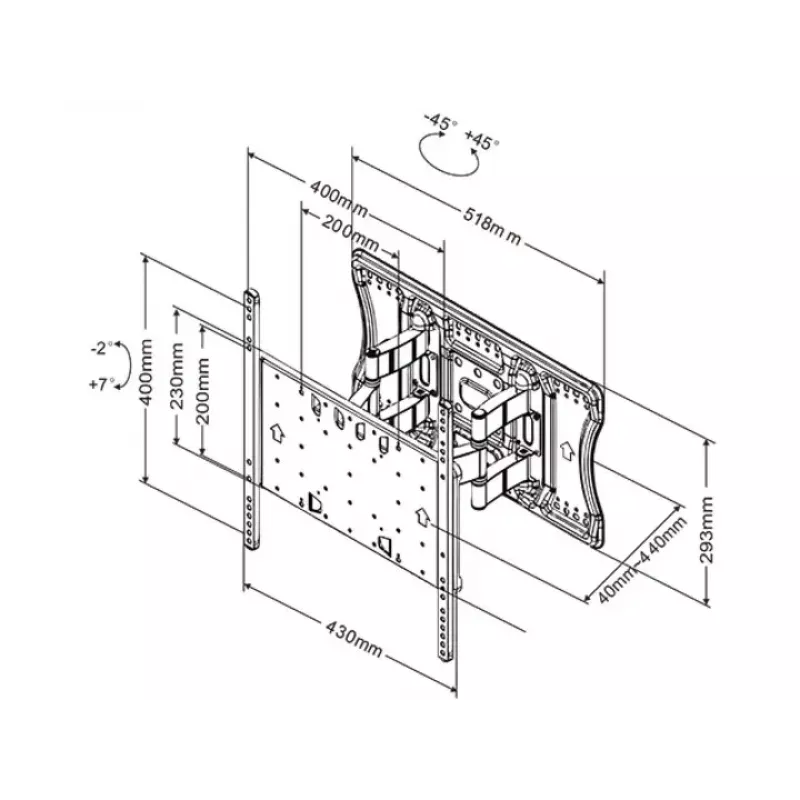 Soporte Multibrackets M VESA Super Slim Tilt & Turn Plus HD