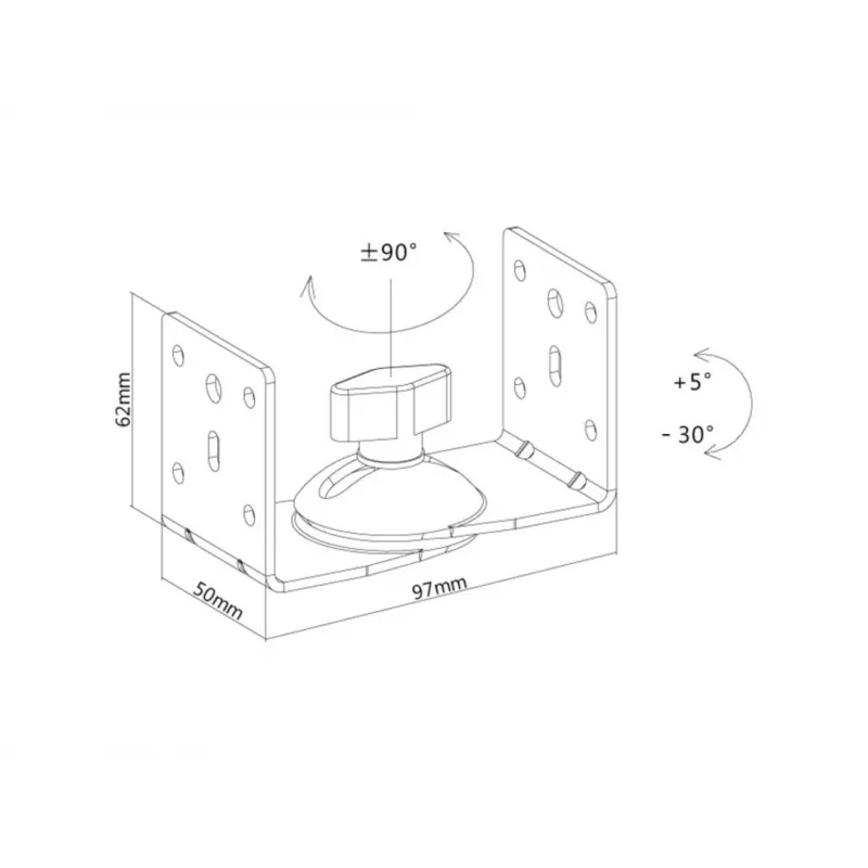 Soporte para altavoces Multibrackets M blanco