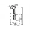 Soporte Multibrackets M VESA Flip Down negro