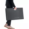Alfombrilla de pie Mousetrapper Active – rectangular, negro, 740×450 mm, 1,8 cm de grosor