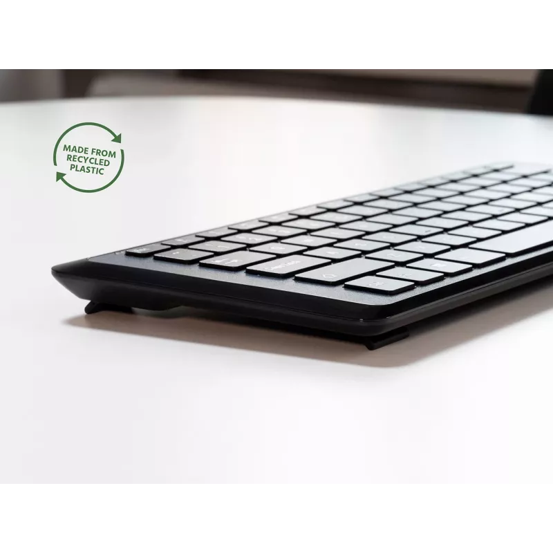 Teclado Mousetrapper Type Mini QWERTY US USB-C, mini, con cable, USB, QWERTY, negro
