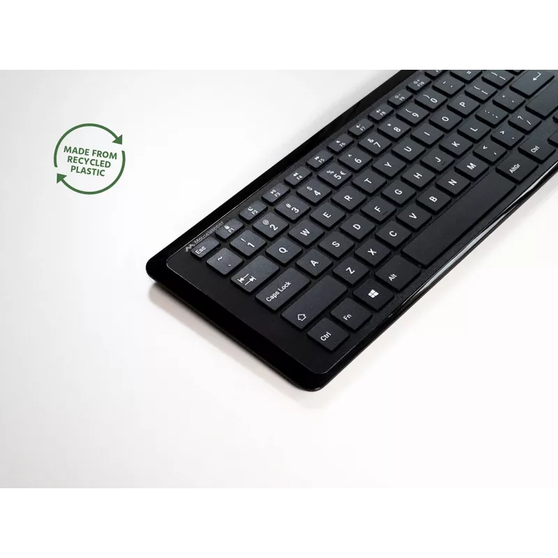 Teclado Mousetrapper Type Mini QWERTY US USB-C, mini, con cable, USB, QWERTY, negro