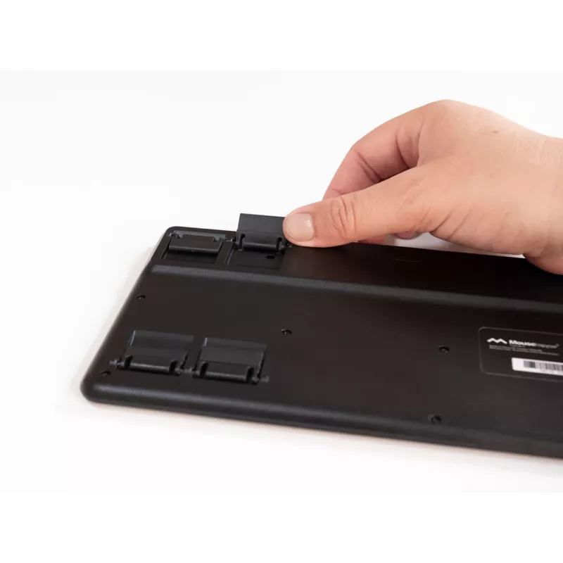 Teclado Mousetrapper Type Mini QWERTY US USB-C, mini, con cable, USB, QWERTY, negro