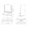 Soporte de mesa Multibrackets M VESA Tablestand Turn negro mediano MAX 400x400