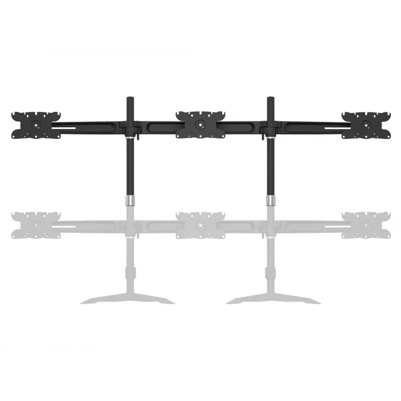 Kit de ampliación para soporte de mesa de triple monitor MULTIBRACKETS M VESA para 3 pantallas de 24–32 pulgadas hasta 24 kg, aluminio/plástico, negro