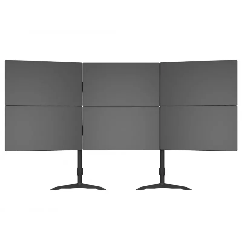 Kit de ampliación para soporte de mesa de triple monitor MULTIBRACKETS M VESA para 3 pantallas de 24–32 pulgadas hasta 24 kg, aluminio/plástico, negro