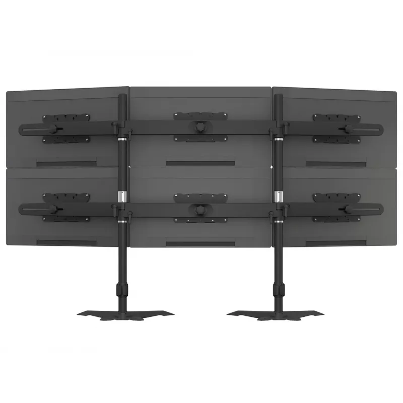 Kit de ampliación para soporte de mesa de triple monitor MULTIBRACKETS M VESA para 3 pantallas de 24–32 pulgadas hasta 24 kg, aluminio/plástico, negro