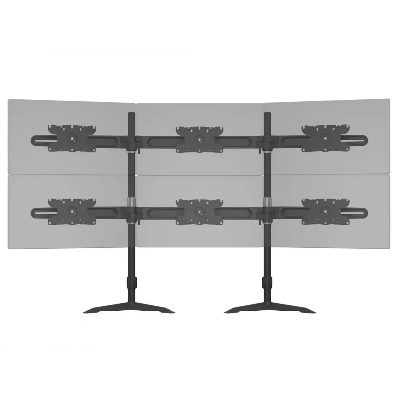 Kit de ampliación para soporte de mesa de triple monitor MULTIBRACKETS M VESA para 3 pantallas de 24–32 pulgadas hasta 24 kg, aluminio/plástico, negro