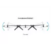 Kit de ampliación para soporte de mesa de triple monitor MULTIBRACKETS M VESA para 3 pantallas de 24–32 pulgadas hasta 24 kg, aluminio/plástico, negro