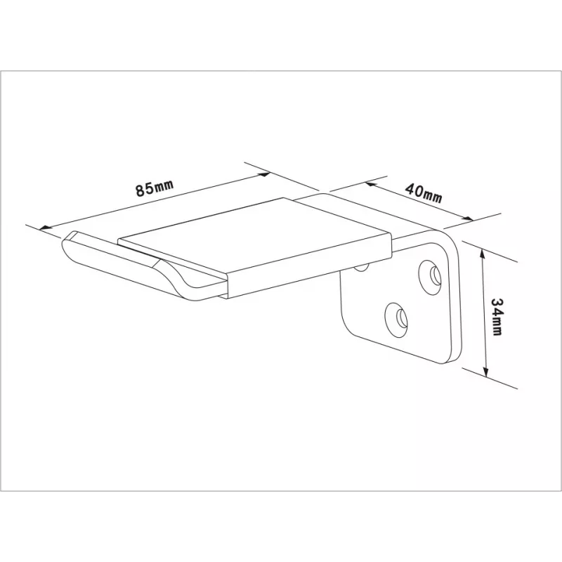Soporte para auriculares Multibrackets M Headset Holder Wall negro