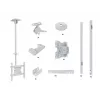 Multibrackets M Public Ceilingmount Medium Single White 3000 capacidad de carga máxima 30 kg tamaño mínimo de pantalla 32
