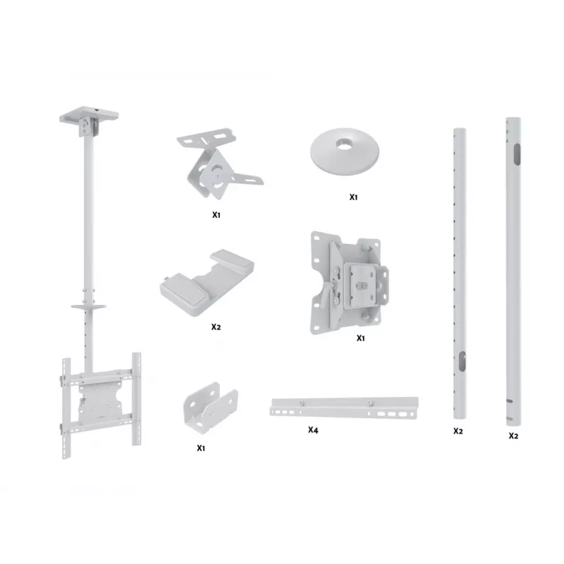 Multibrackets M Public Ceilingmount Medium Single White 3000 capacidad de carga máxima 30 kg tamaño mínimo de pantalla 32