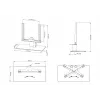 Multibrackets M VESA Tablestand Turn Small MAX 300x300 negro