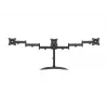 Soporte de escritorio para monitor MULTIBRACKETS M Deskstand Basic Triple — para 3 monitores, VESA 75x75–100x100, admite hasta 24 kg, para pantallas de 15 a 27 pulgadas, negro