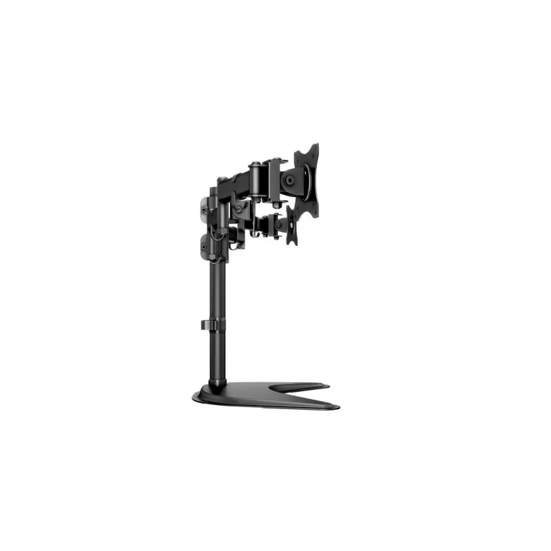 Soporte de escritorio para monitor MULTIBRACKETS M Deskstand Basic Triple — para 3 monitores, VESA 75x75–100x100, admite hasta 24 kg, para pantallas de 15 a 27 pulgadas, negro