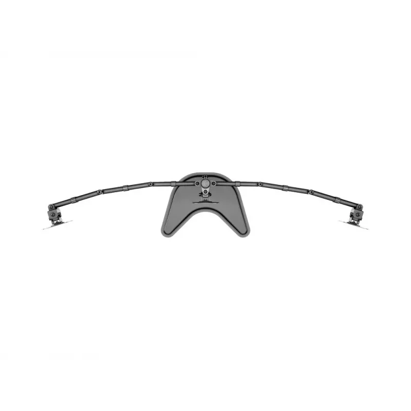 Soporte de escritorio para monitor MULTIBRACKETS M Deskstand Basic Triple — para 3 monitores, VESA 75x75–100x100, admite hasta 24 kg, para pantallas de 15 a 27 pulgadas, negro