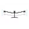 Soporte de escritorio para monitor MULTIBRACKETS M Deskstand Basic Triple — para 3 monitores, VESA 75x75–100x100, admite hasta 24 kg, para pantallas de 15 a 27 pulgadas, negro
