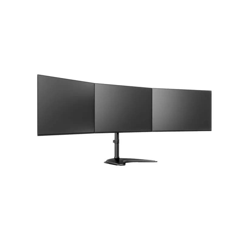 Soporte de escritorio para monitor MULTIBRACKETS M Deskstand Basic Triple — para 3 monitores, VESA 75x75–100x100, admite hasta 24 kg, para pantallas de 15 a 27 pulgadas, negro
