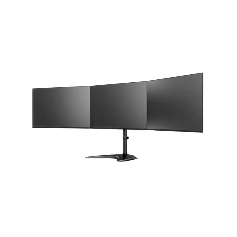 Soporte de escritorio para monitor MULTIBRACKETS M Deskstand Basic Triple — para 3 monitores, VESA 75x75–100x100, admite hasta 24 kg, para pantallas de 15 a 27 pulgadas, negro
