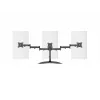 Soporte de escritorio para monitor MULTIBRACKETS M Deskstand Basic Triple — para 3 monitores, VESA 75x75–100x100, admite hasta 24 kg, para pantallas de 15 a 27 pulgadas, negro