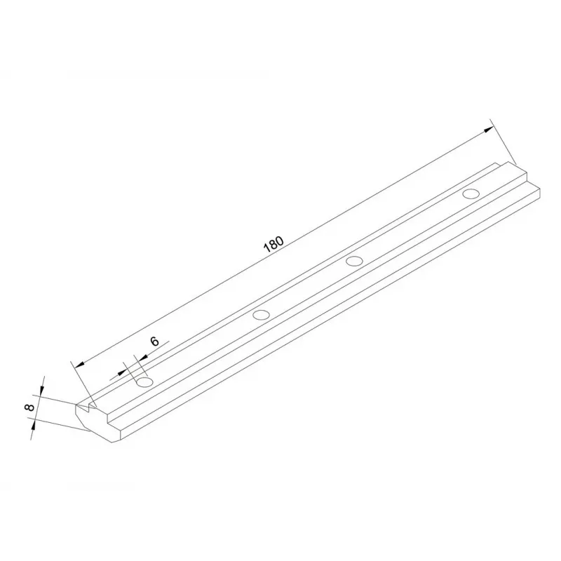 Extensión de raíl Multibrackets M Pro Series aluminio 180 mm