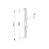 Brazo de montaje para pantalla plana Multibrackets M Pro Series Fixed Arms 600 mm, acero, negro, pack de 2
