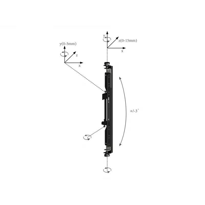 Brazo de montaje para pantalla plana Multibrackets M Pro Series Micro-Adjustable Arms 400mm negro acero