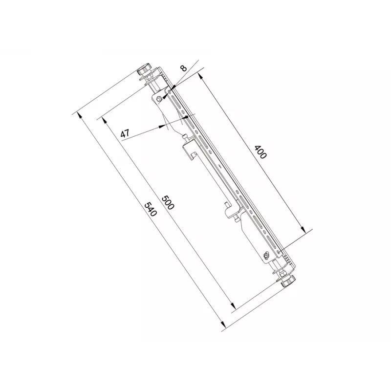 Brazo de montaje para pantalla plana Multibrackets M Pro Series Micro-Adjustable Arms 400mm negro acero