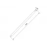 Tubo Multibrackets M Pro Series Extension Pipe 1,5 m negro acero
