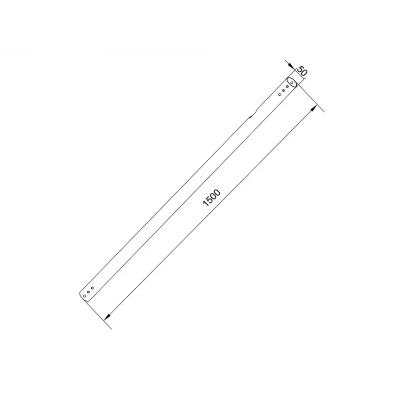 Tubo Multibrackets M Pro Series Extension Pipe 1,5 m negro acero