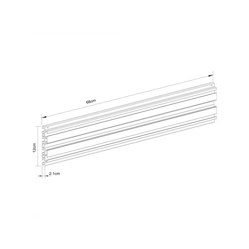 Raíl Multibrackets M Pro Series Single Screen Rail 68cm negro