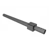 Plantilla de perforación de mástil MULTIBRACKETS M Pro Series — carcasa de acero, negro, 76,5×78,2 mm, 1,5 kg