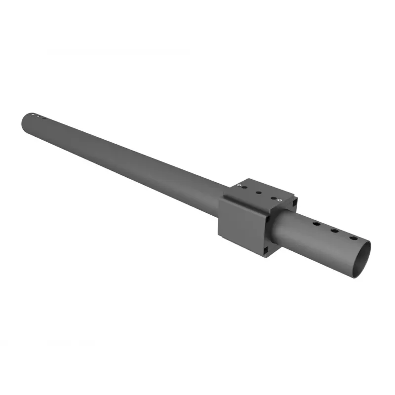 Plantilla de perforación de mástil MULTIBRACKETS M Pro Series — carcasa de acero, negro, 76,5×78,2 mm, 1,5 kg
