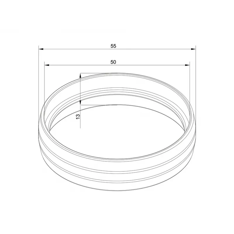 Multibrackets M Pro Series - cubierta de tubo externa negra